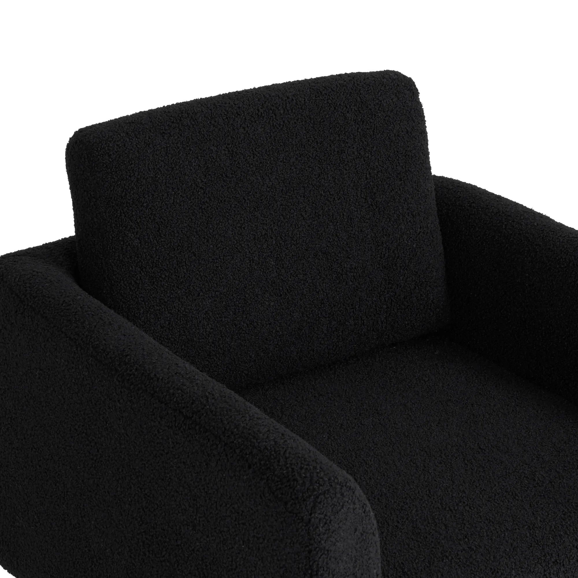 360° Swivel Modern Accent Chair with Teddy Sherpa Fabric