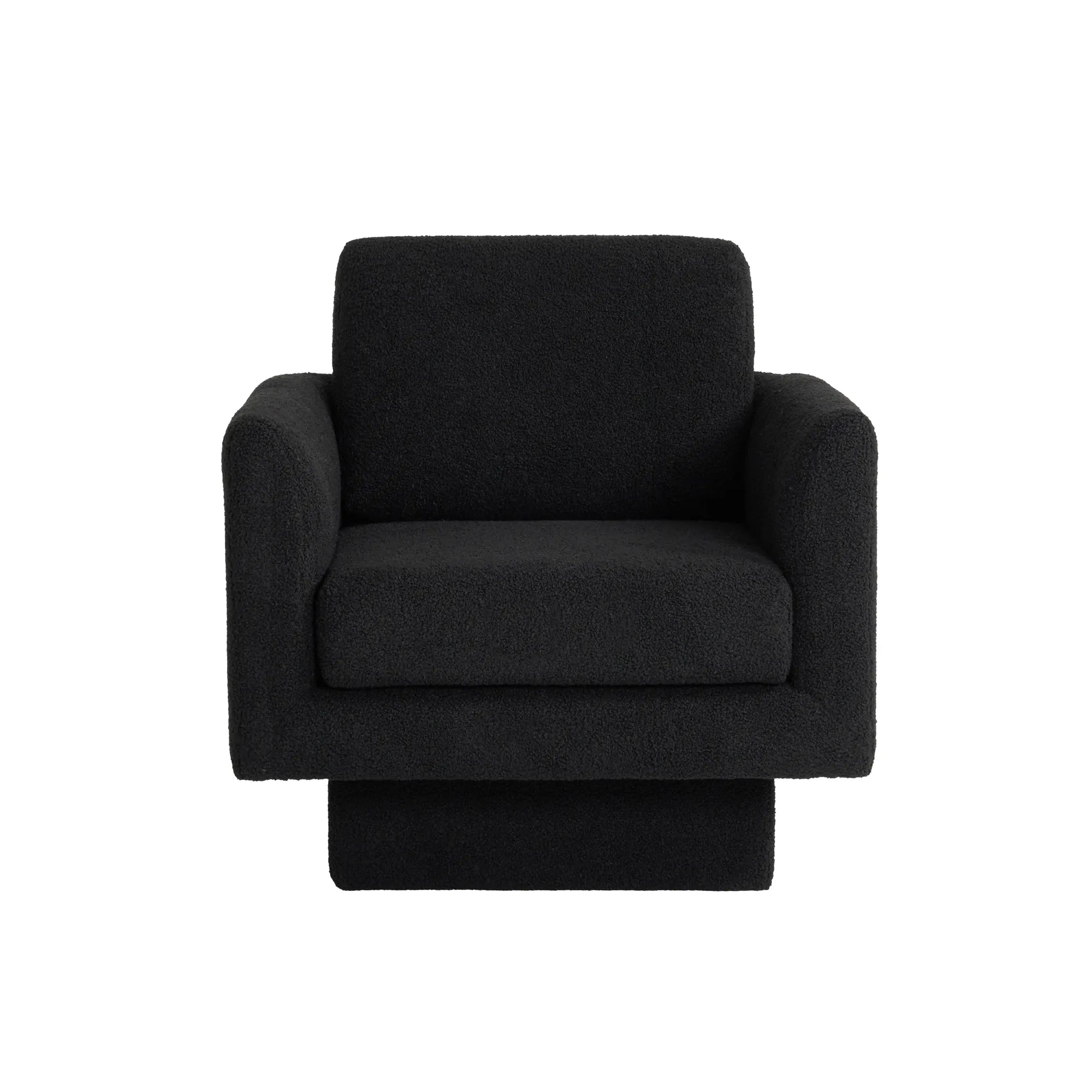 360° Swivel Modern Accent Chair with Teddy Sherpa Fabric