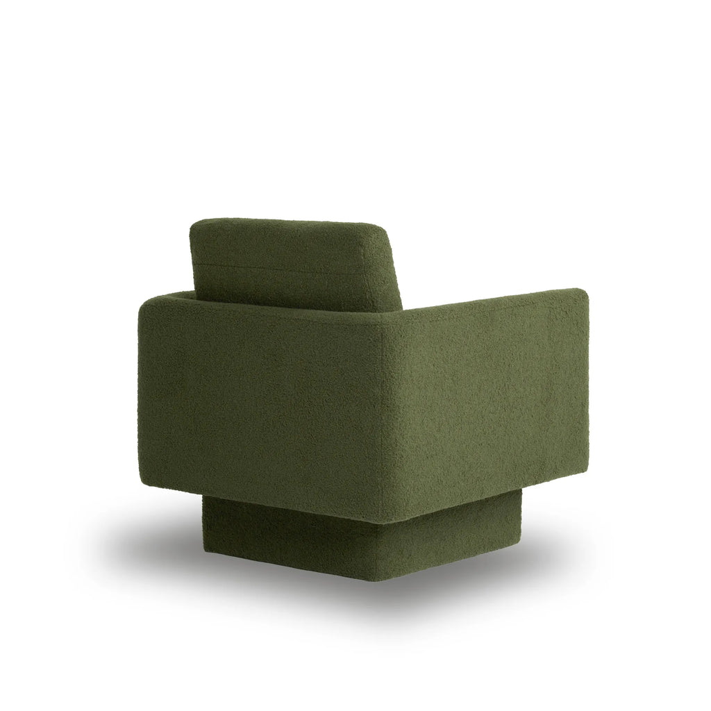360° Modern Comfy Swivel Accent Chair Armchair with Teddy Sherpa Boucle Fabric