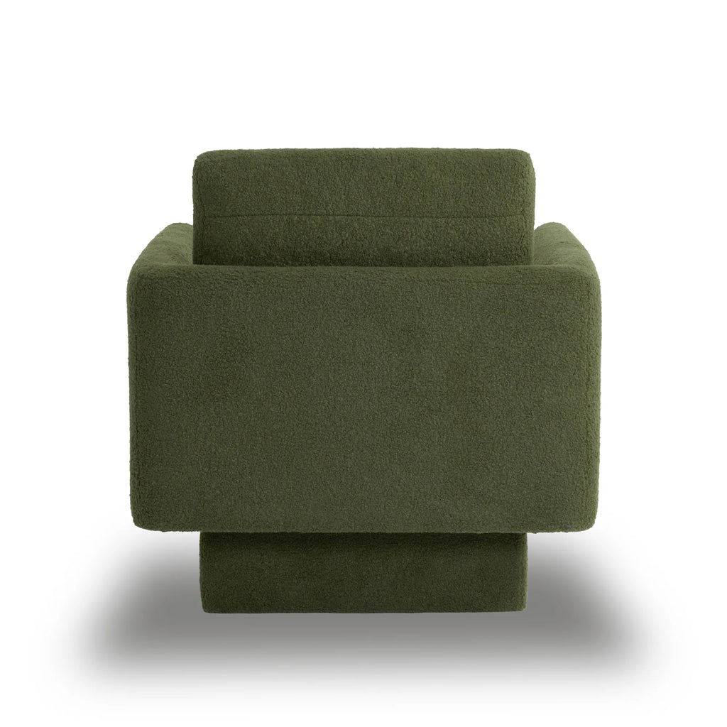 360° Modern Comfy Swivel Accent Chair Armchair with Teddy Sherpa Boucle Fabric