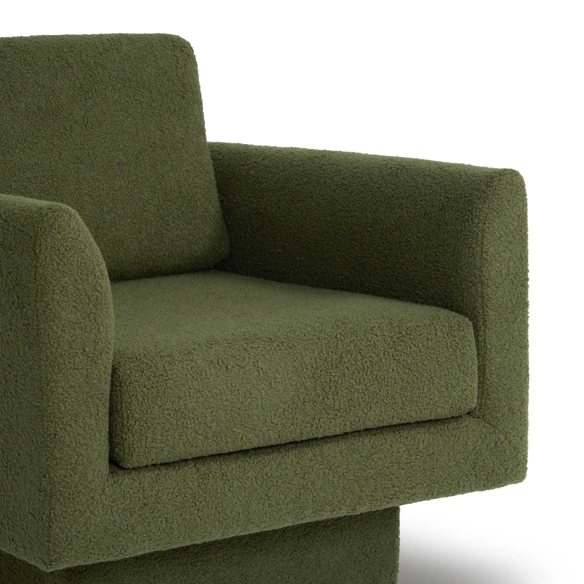 360° Swivel Modern Accent Chair with Teddy Sherpa Fabric