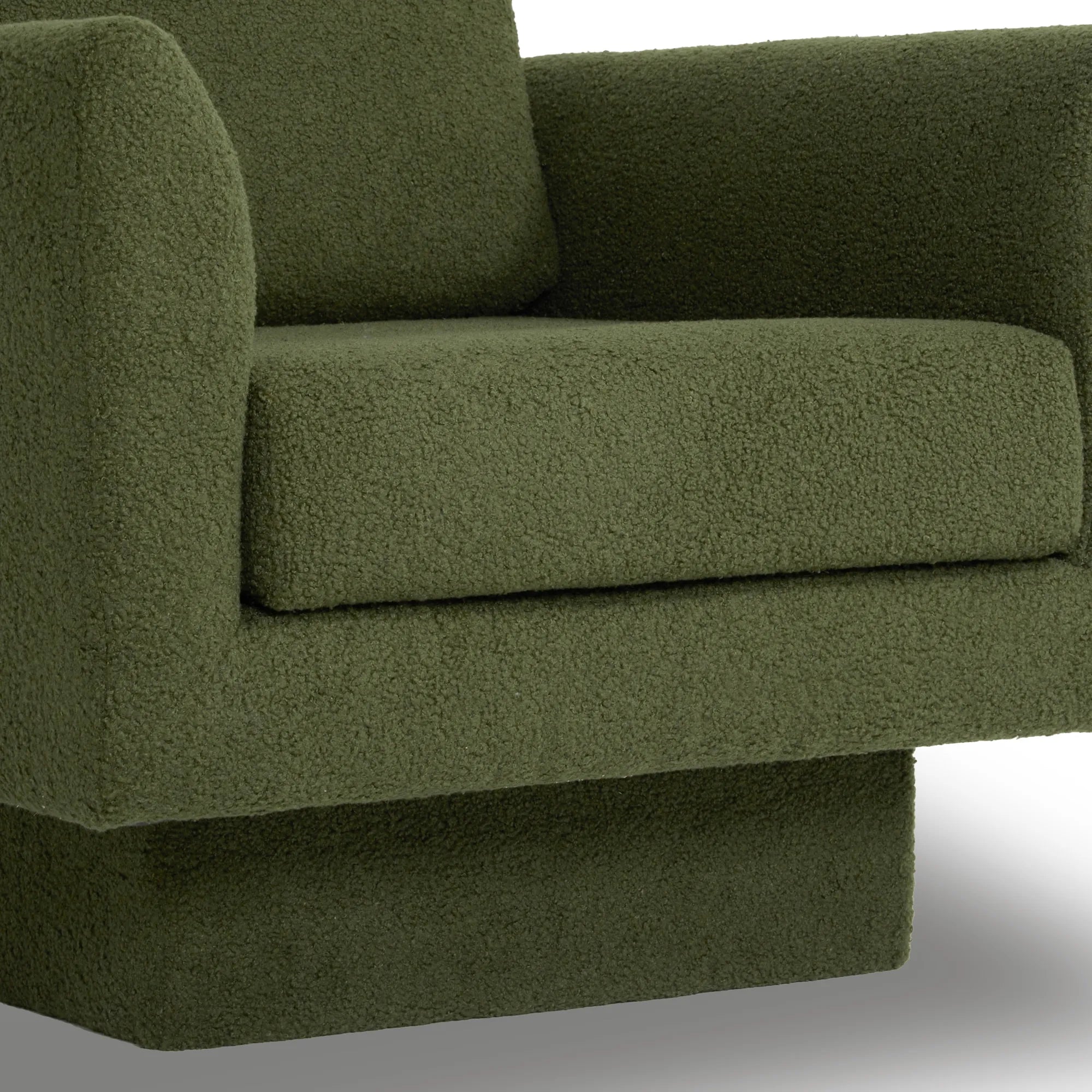 360° Swivel Modern Accent Chair with Teddy Sherpa Fabric
