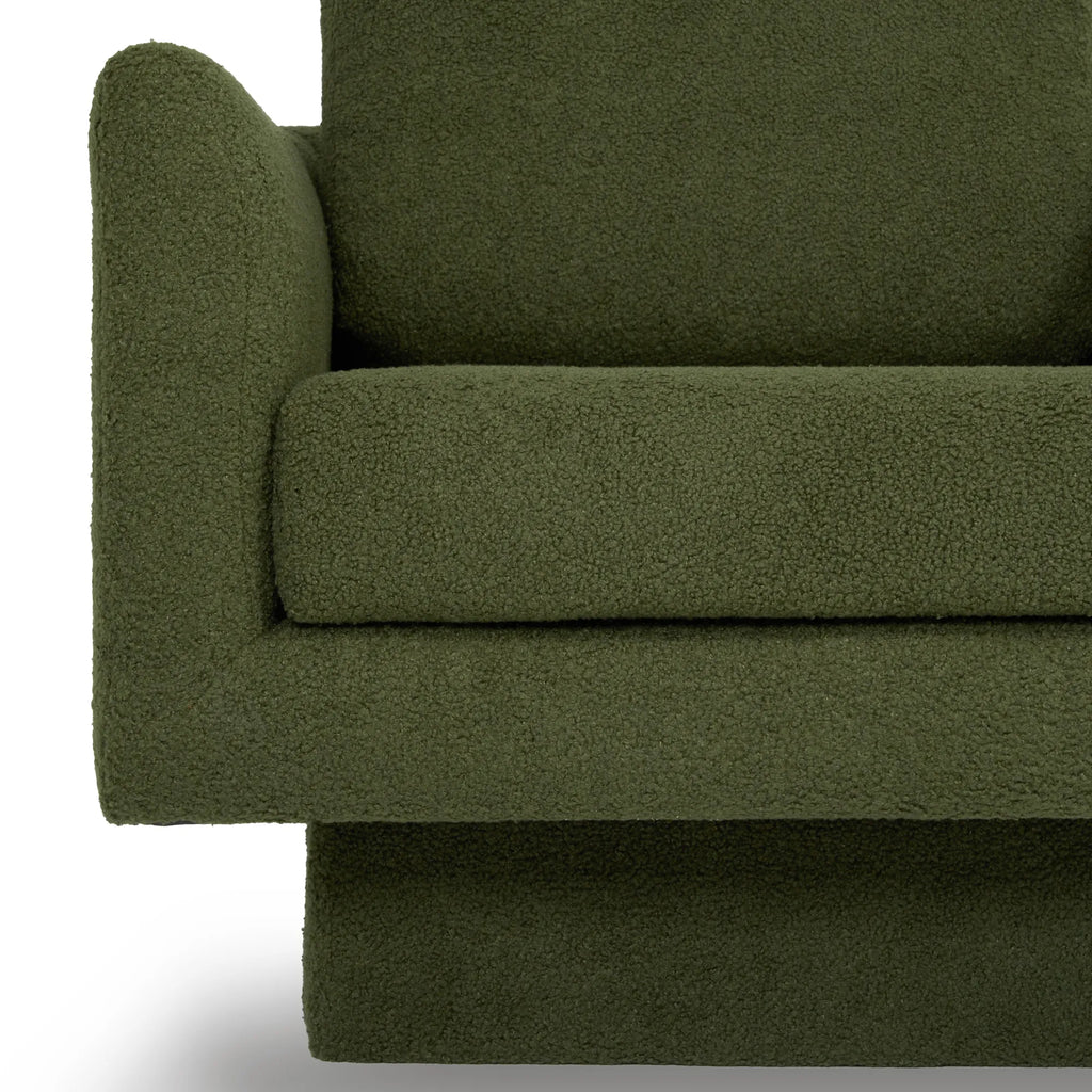 360° Modern Comfy Swivel Accent Chair Armchair with Teddy Sherpa Boucle Fabric