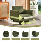360° Swivel Modern Accent Chair with Teddy Sherpa Fabric