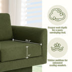 360° Swivel Modern Accent Chair with Teddy Sherpa Fabric