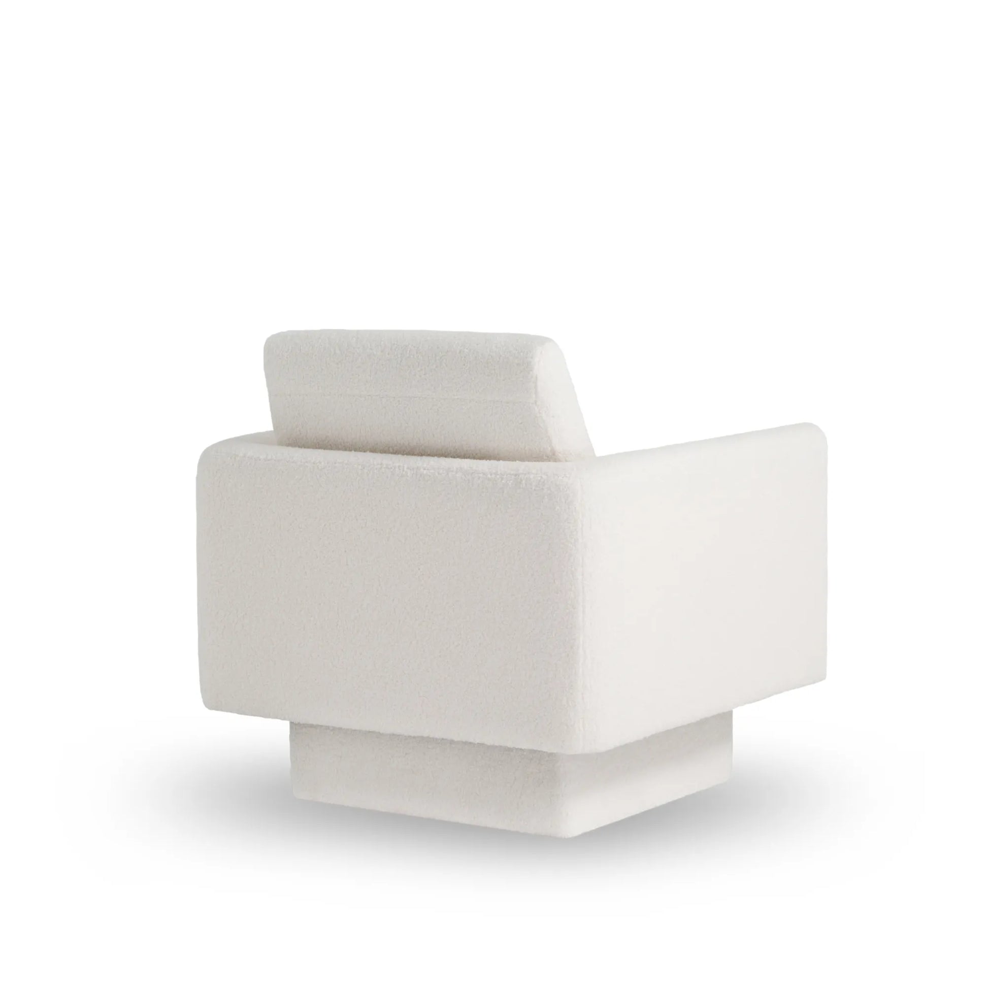 360° Modern Comfy Swivel Accent Chair Armchair with Teddy Sherpa Boucle Fabric