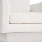 360° Swivel Modern Accent Chair with Teddy Sherpa Fabric