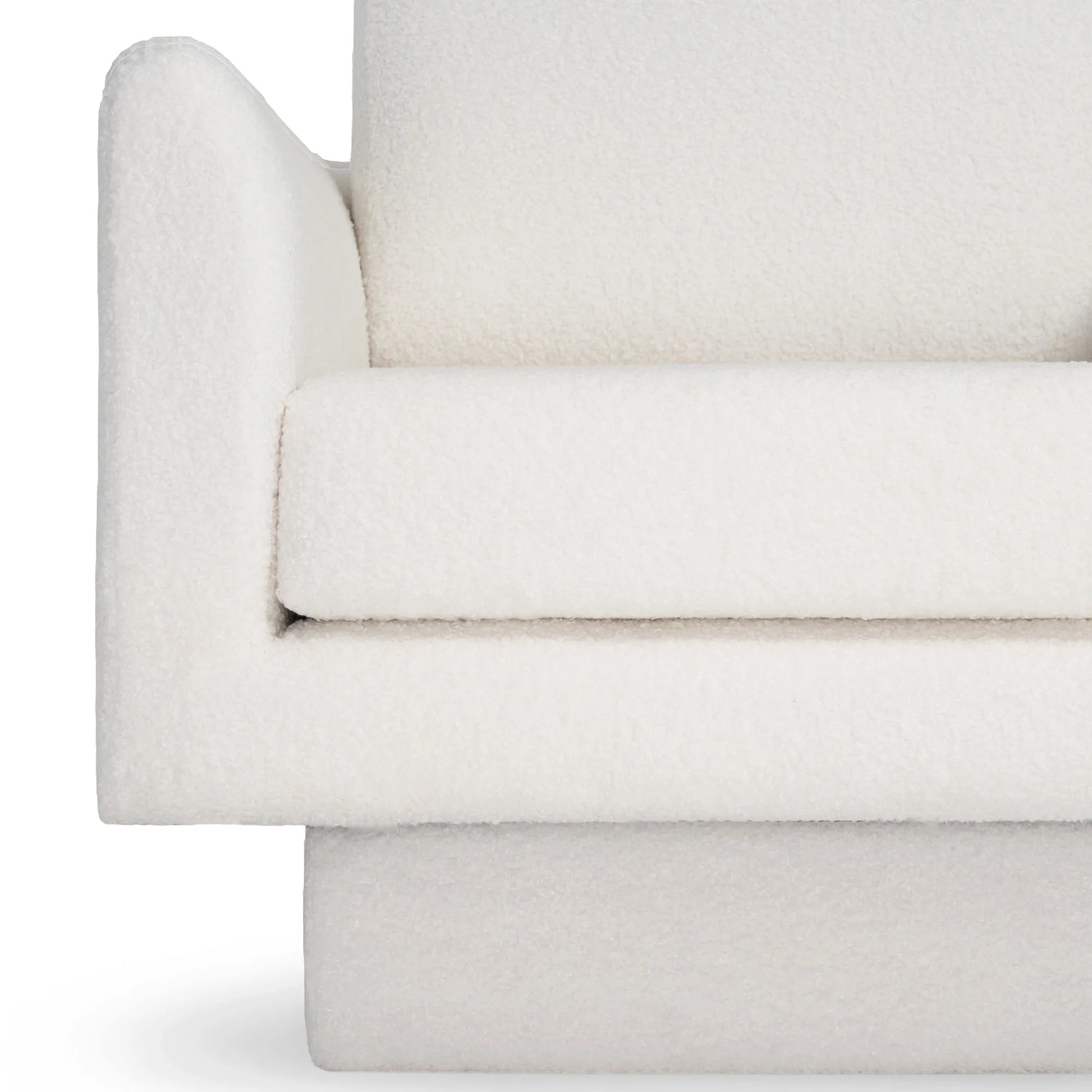360° Modern Comfy Swivel Accent Chair Armchair with Teddy Sherpa Boucle Fabric