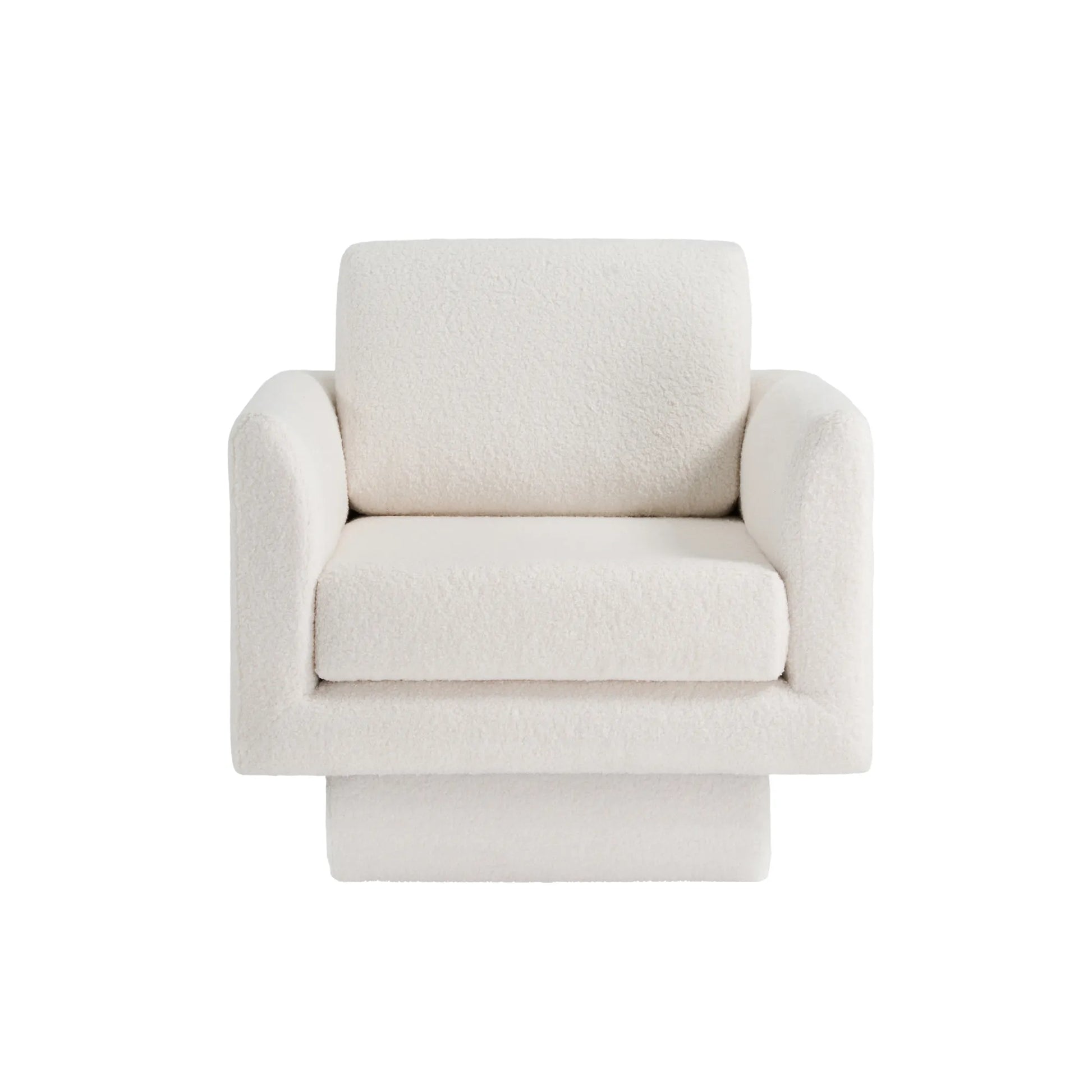 360° Modern Comfy Swivel Accent Chair Armchair with Teddy Sherpa Boucle Fabric