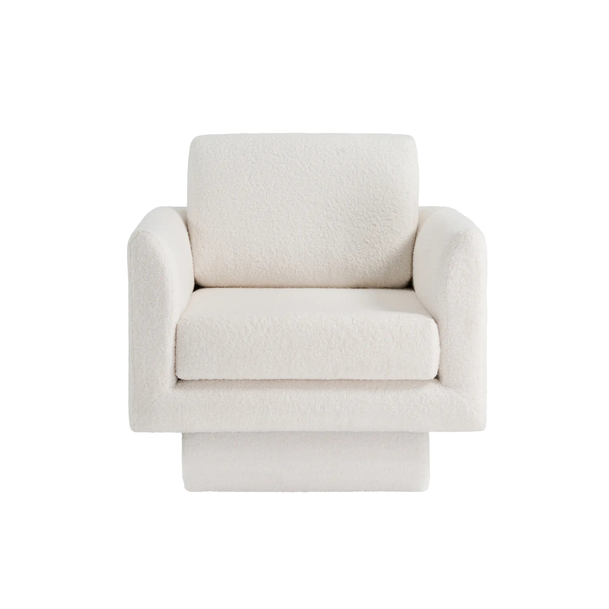 360° Swivel Modern Accent Chair with Teddy Sherpa Fabric