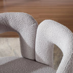 360° Swivel Cuddle Barrel Accent Chair With Fluffy Fabric