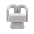 360° Swivel Cuddle Barrel Accent Chair With Fluffy Fabric