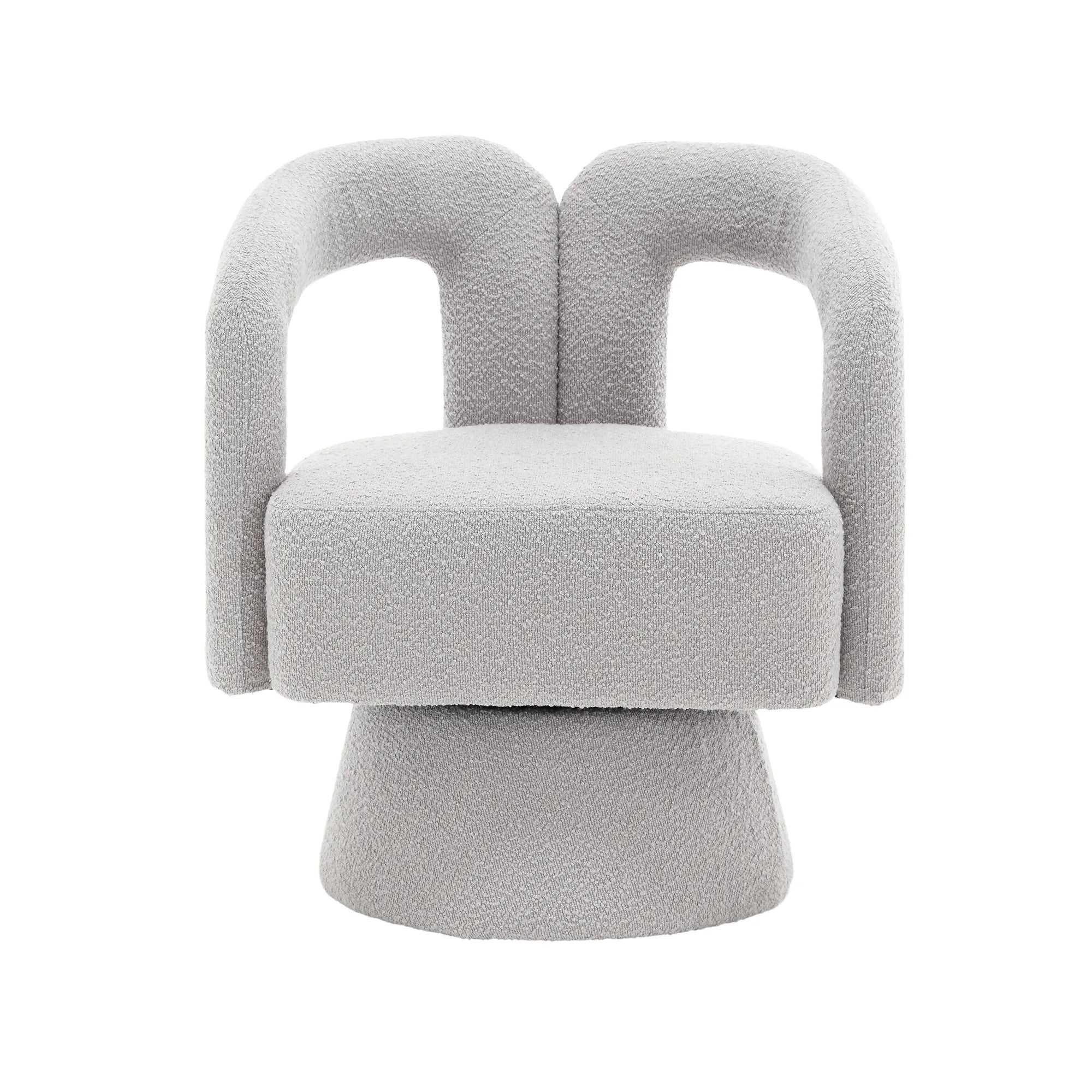 360° Swivel Cuddle Barrel Accent Chair With Fluffy Fabric