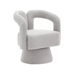 360° Swivel Cuddle Barrel Accent Chair With Fluffy Fabric