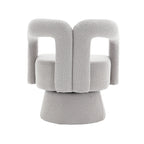 360° Swivel Cuddle Barrel Accent Chair With Fluffy Fabric