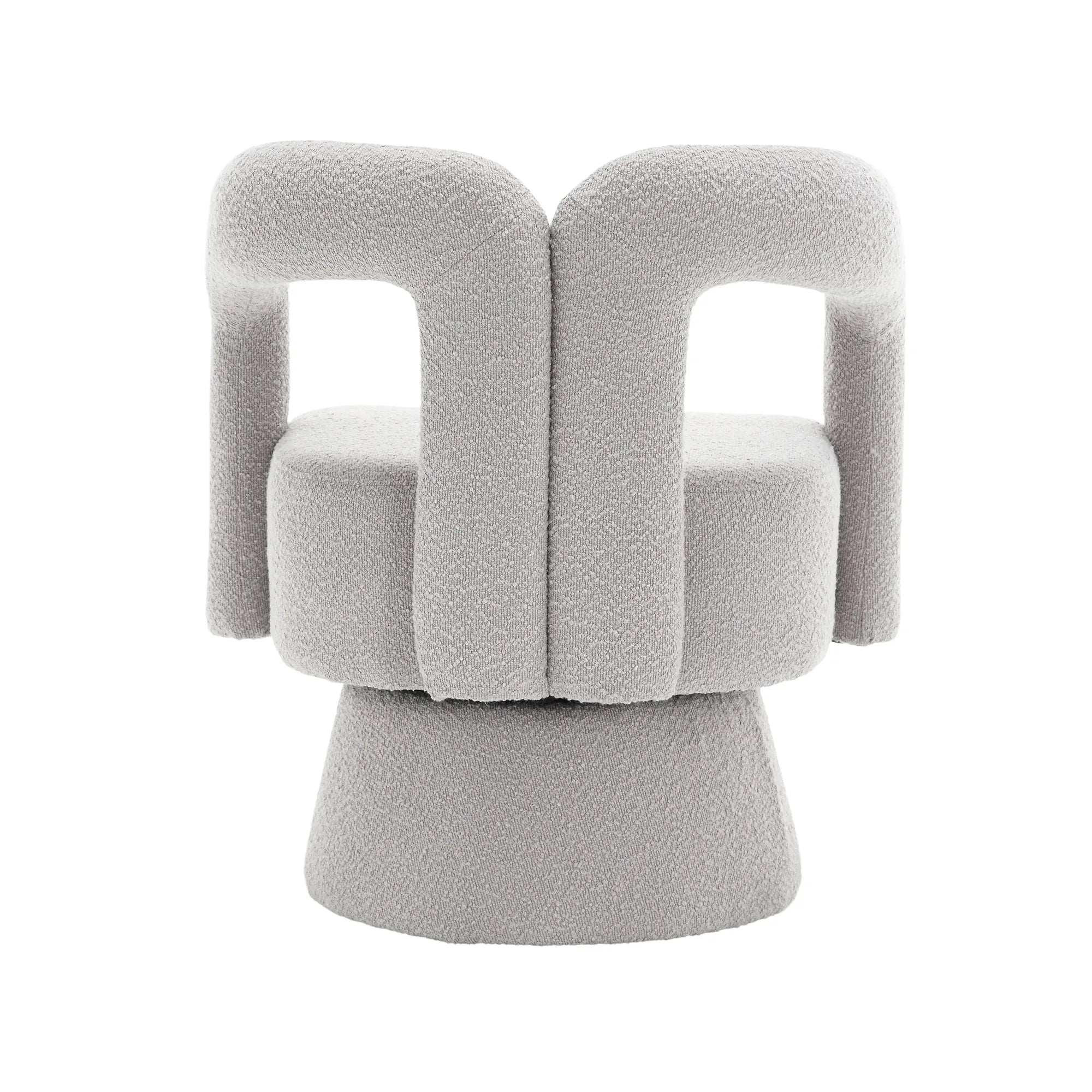 360° Swivel Cuddle Barrel Accent Chair With Fluffy Fabric