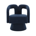 360° Swivel Cuddle Barrel Accent Chair With Fluffy Fabric