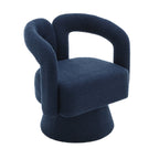 360° Swivel Cuddle Barrel Accent Chair With Fluffy Fabric
