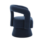 360° Swivel Cuddle Barrel Accent Chair With Fluffy Fabric