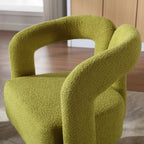 360° Swivel Cuddle Barrel Accent Chair With Fluffy Fabric