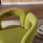 360° Swivel Cuddle Barrel Accent Chair With Fluffy Fabric