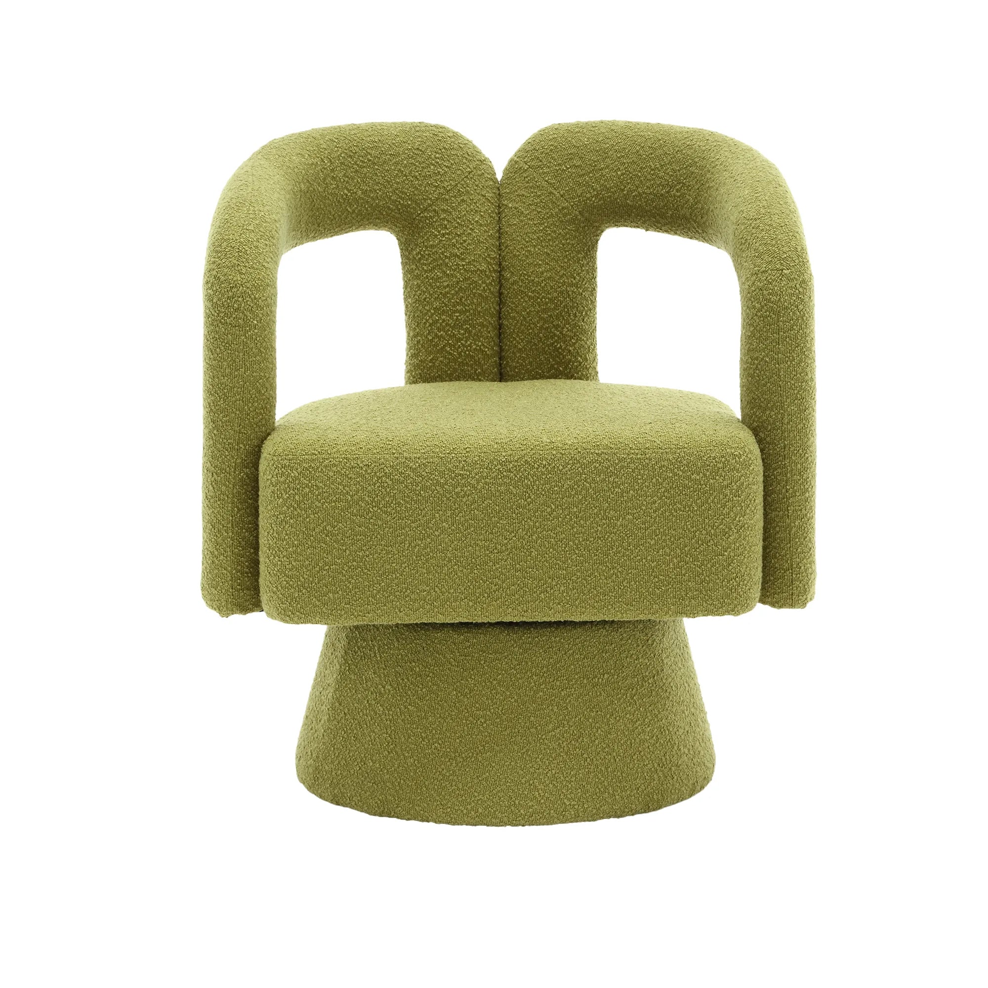 360° Swivel Cuddle Barrel Accent Chair With Fluffy Fabric