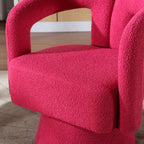360° Swivel Cuddle Barrel Accent Chair With Fluffy Fabric
