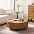 36" Round Wood Coffee Table
