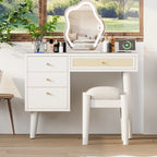39” Boho Makeup Vanity Set with Stool