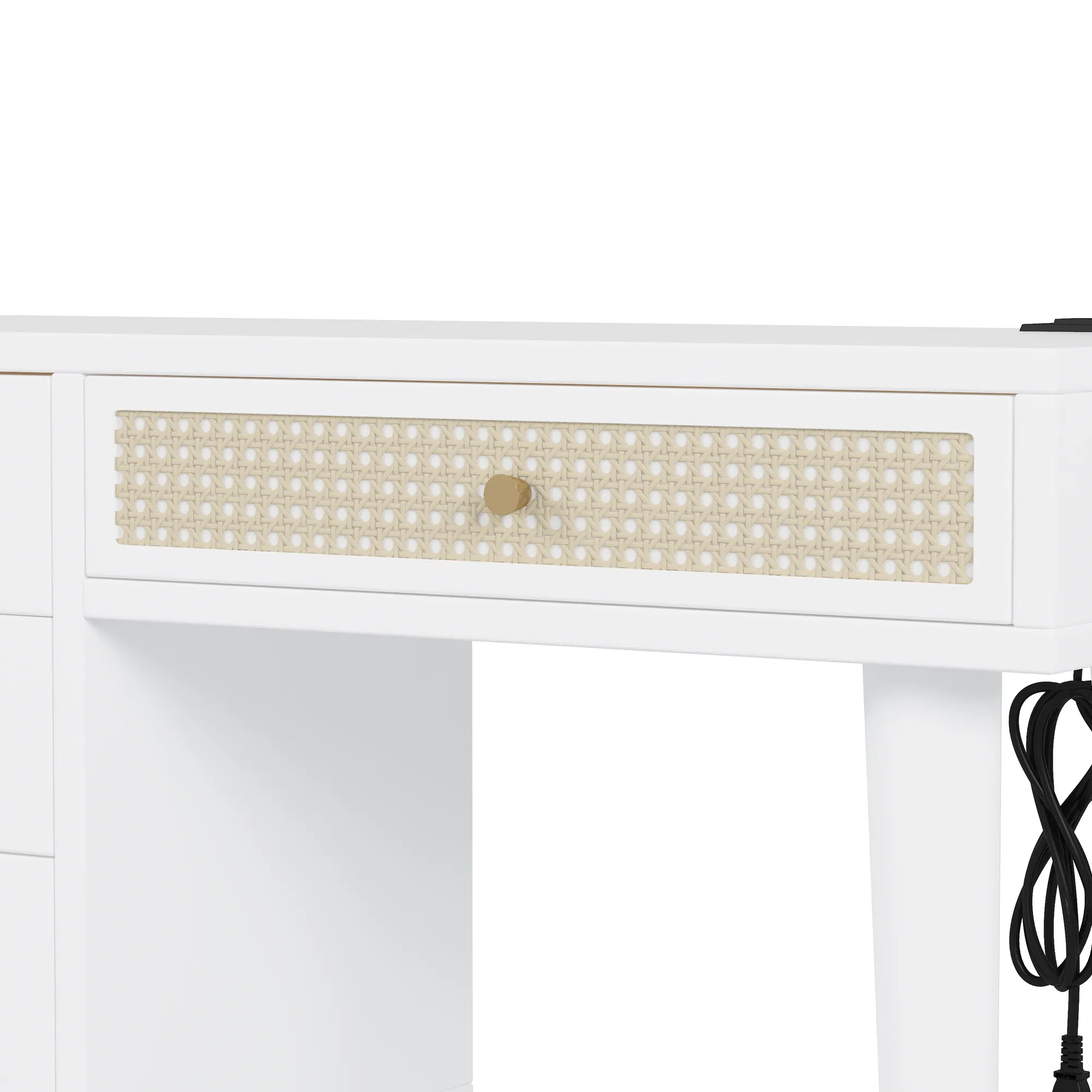 39” Boho Makeup Vanity Set with Stool