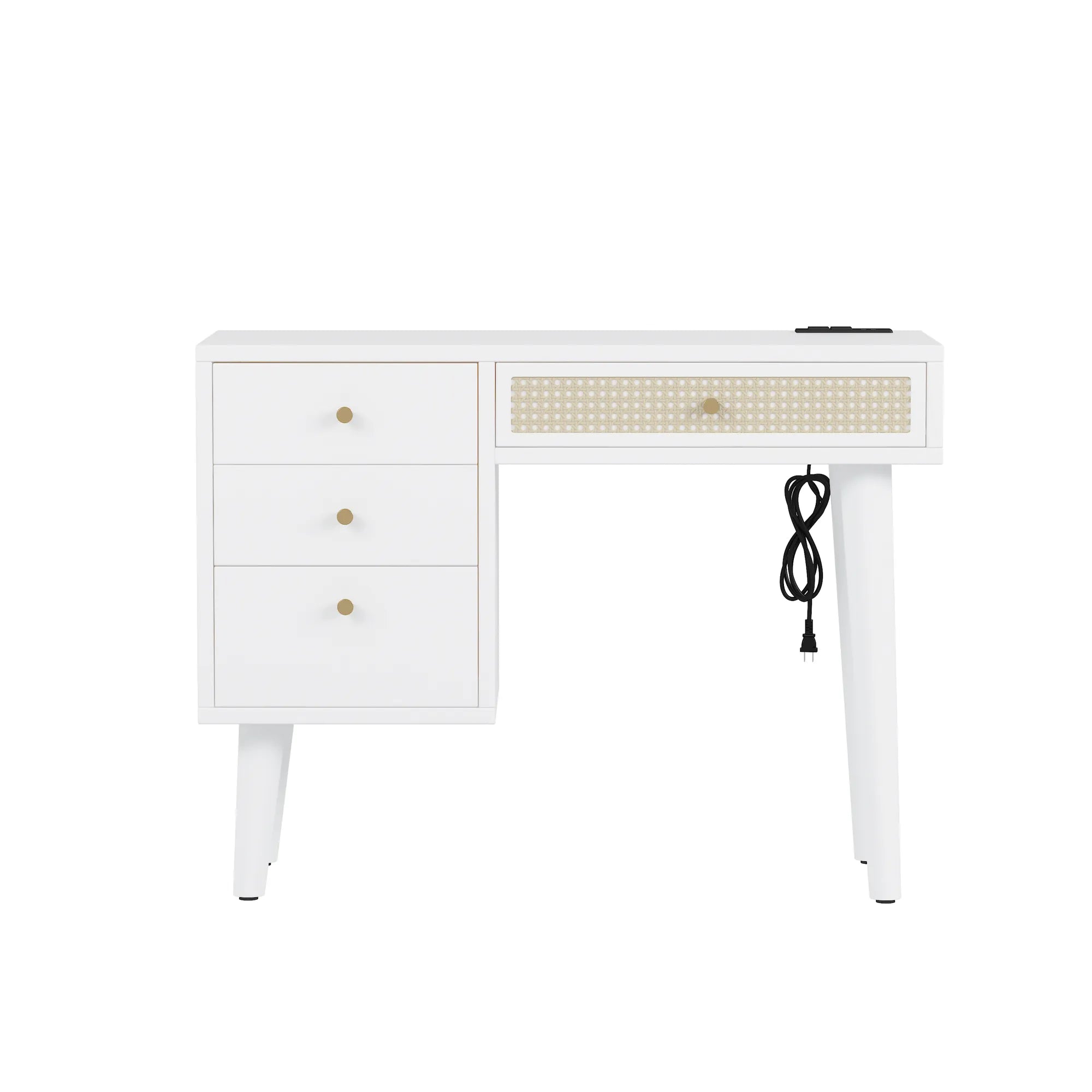 39” Boho Makeup Vanity Set with Stool
