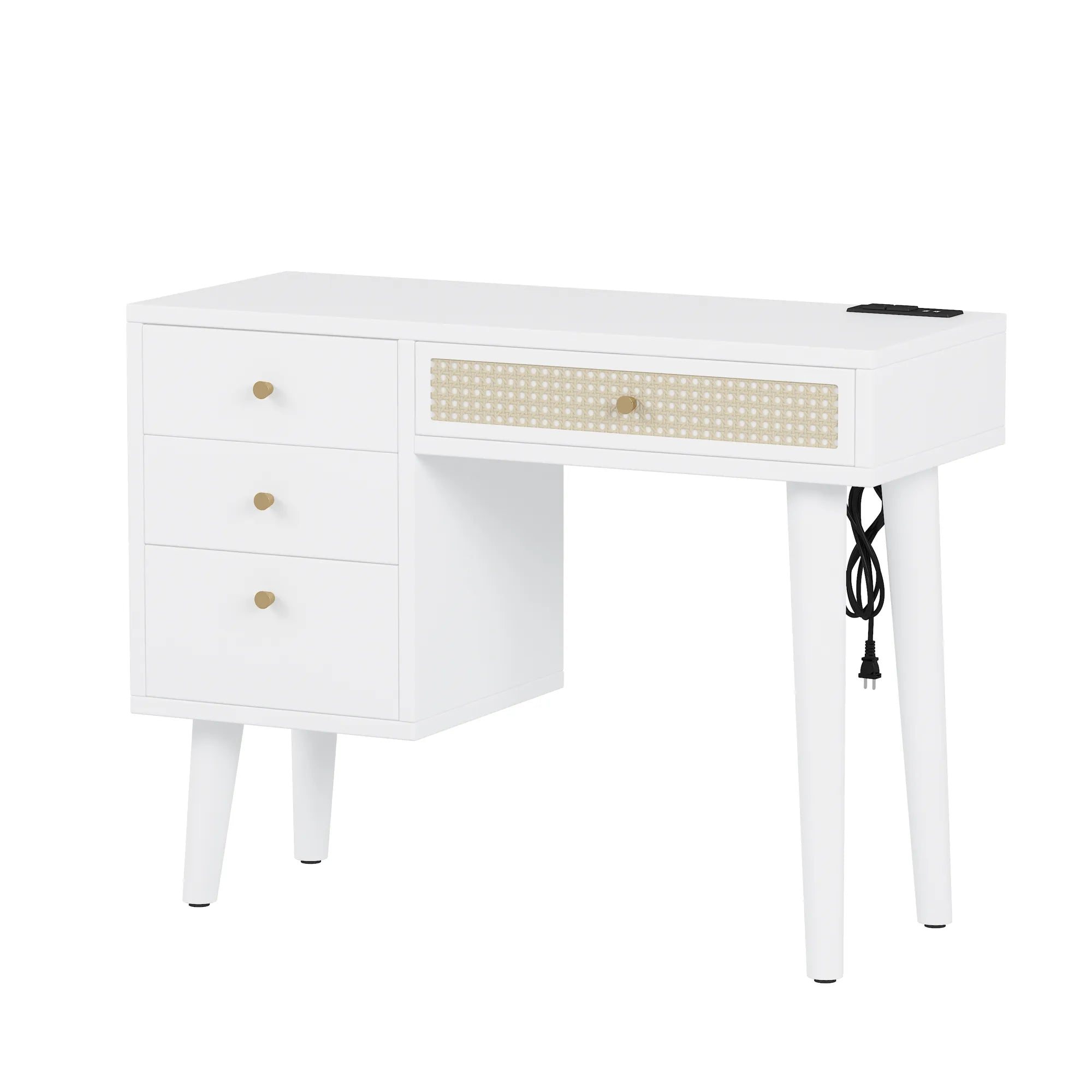 39” Boho Makeup Vanity Set with Stool