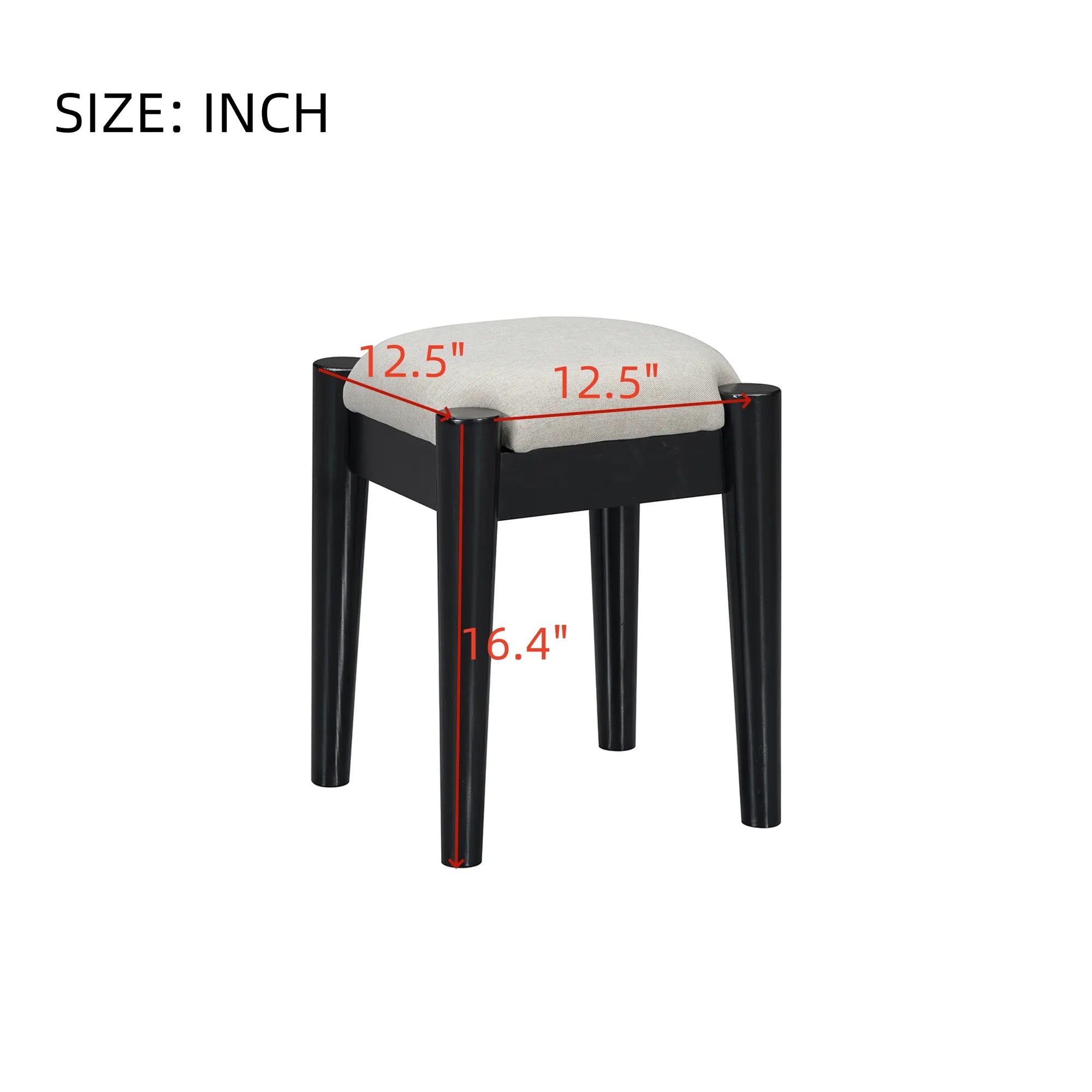 39” Boho Makeup Vanity Set with Stool