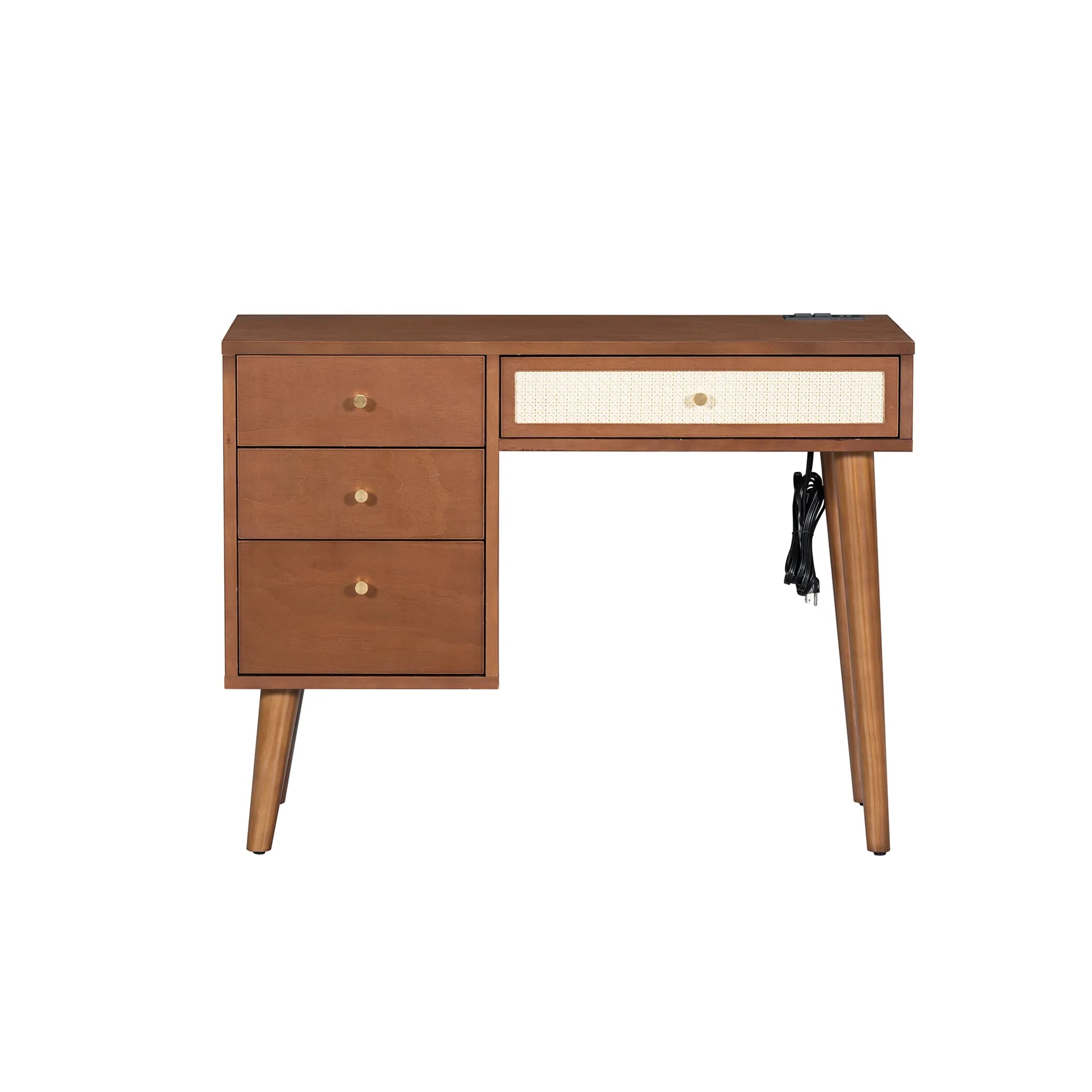 39” Boho Makeup Vanity Set with Stool