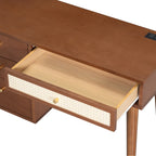 39” Boho Makeup Vanity Set with Stool