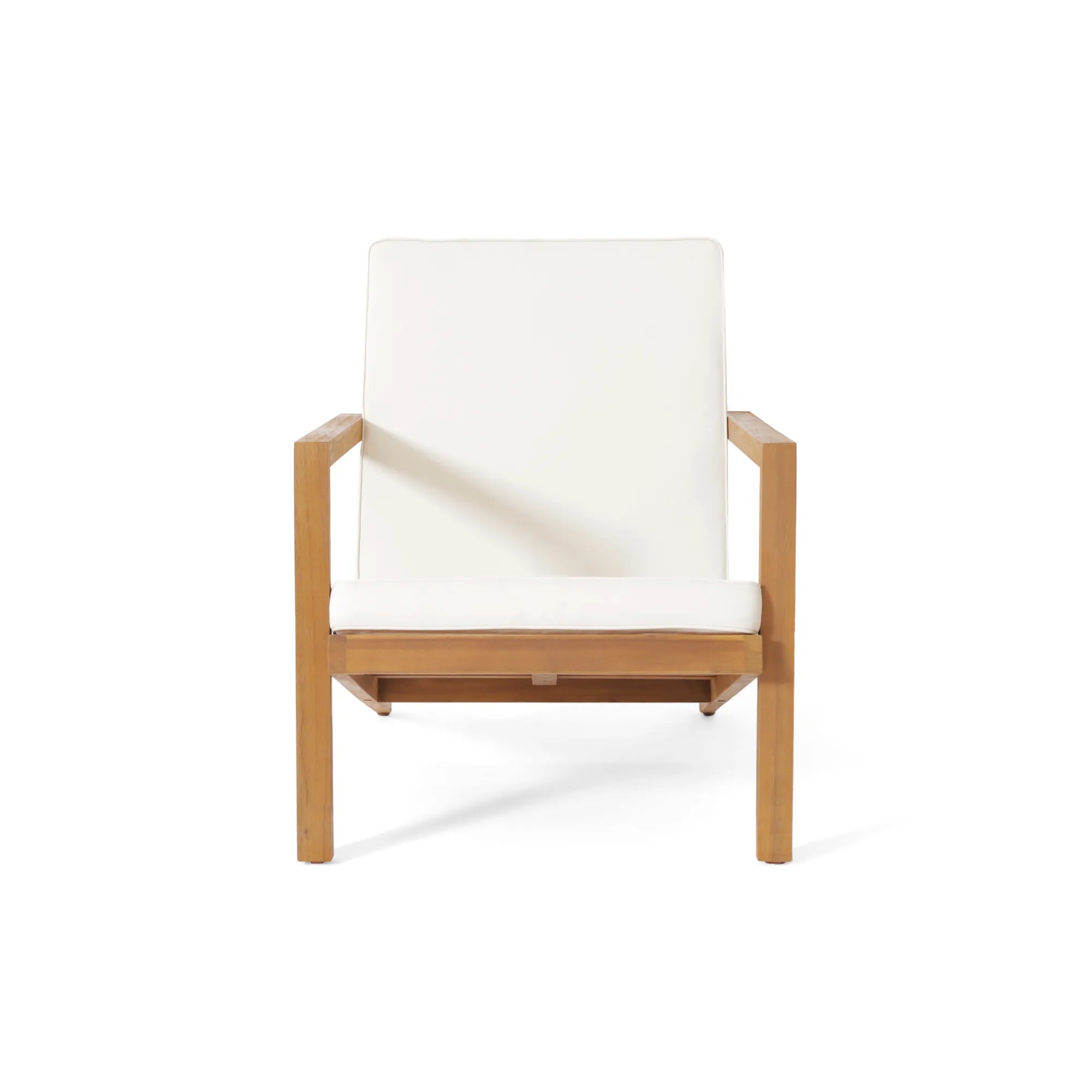 3 Pieces Wood Outdoor Patio Seat Set