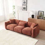 3 Seater Boucle Mid Century Modern Sofa