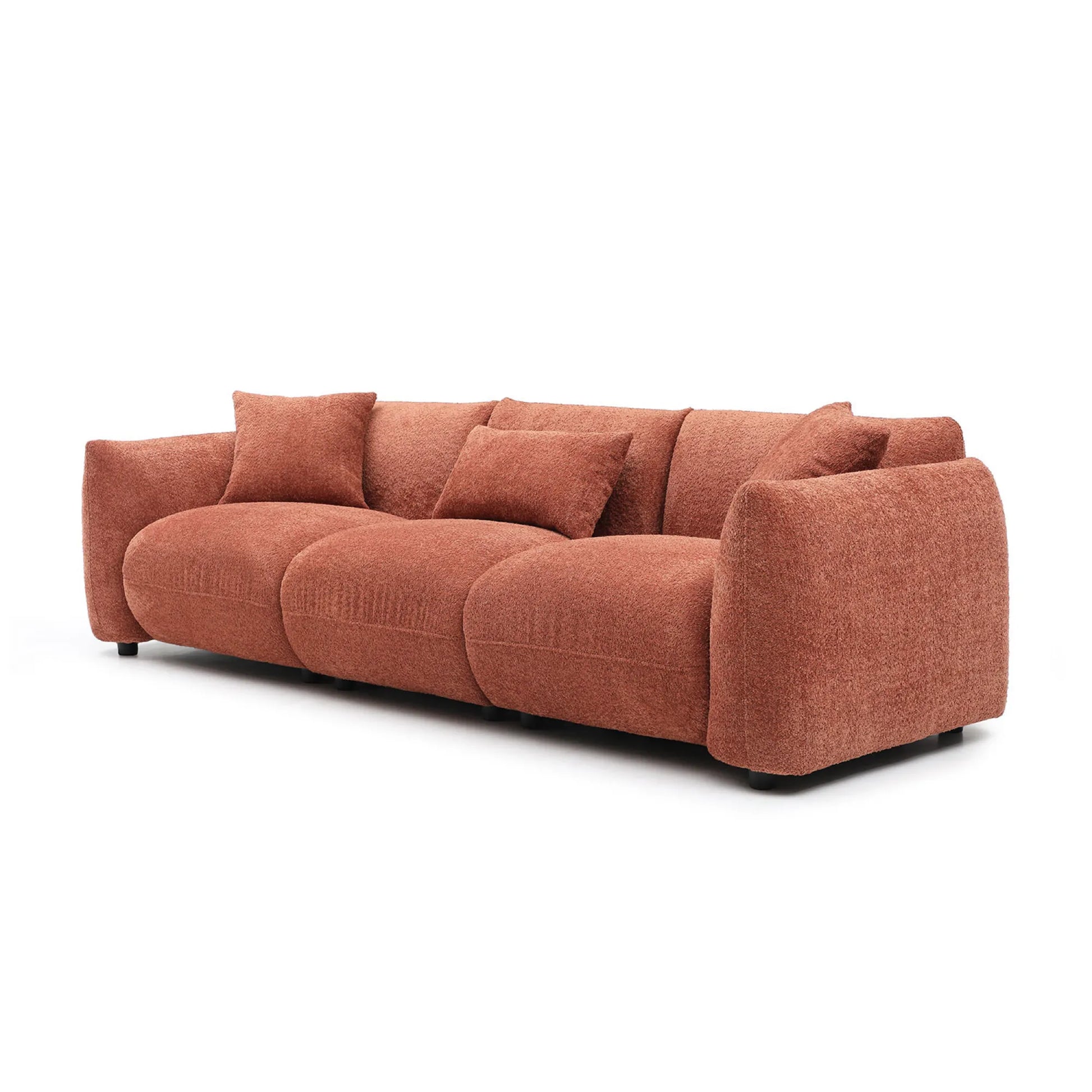 3 Seater Boucle Mid Century Modern Sofa