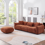 3 Seater Boucle Mid Century Modern Sofa