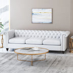 3 Seater Mid Century Modern Chesterfield Sofa Couch