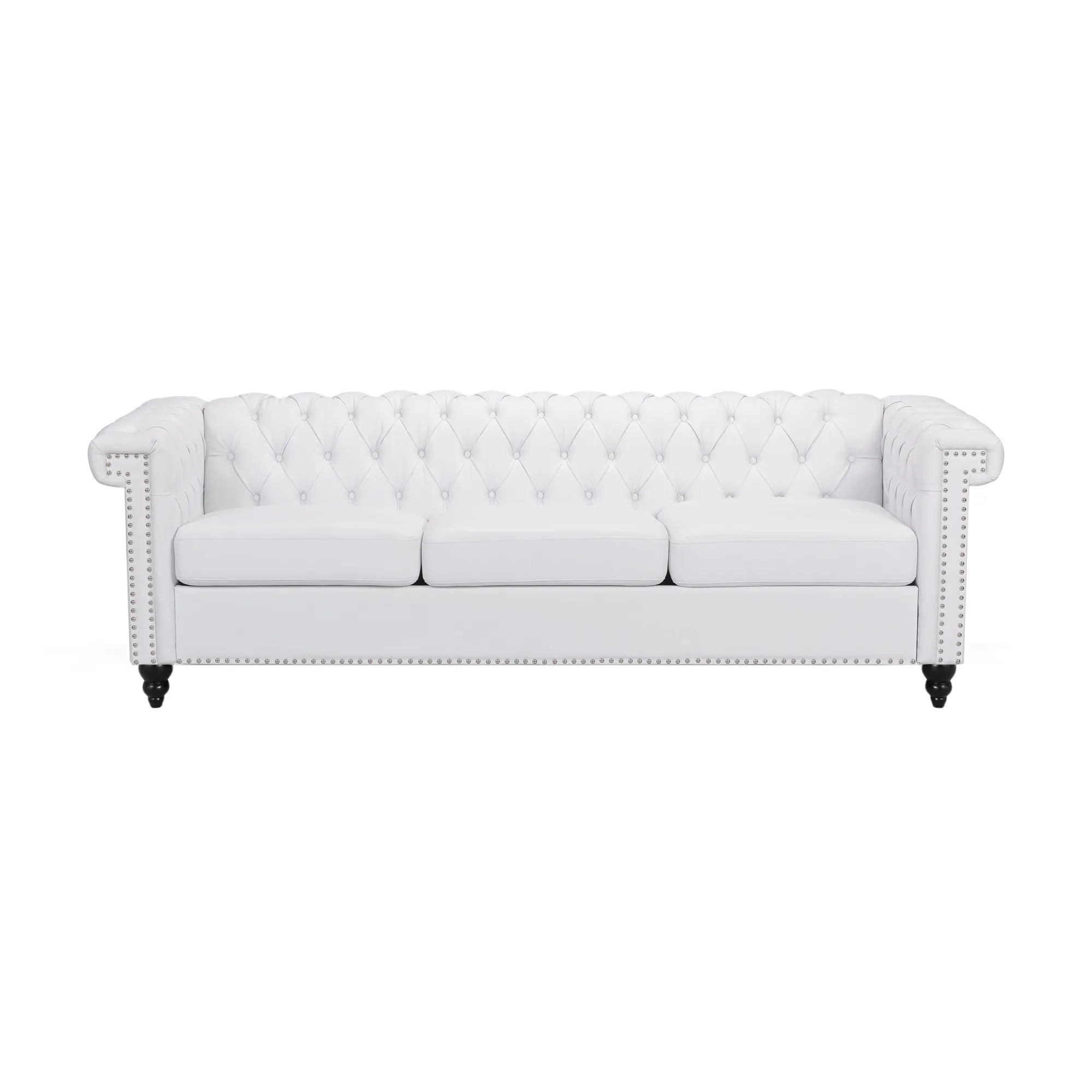 3 Seater Mid Century Modern Chesterfield Sofa Couch