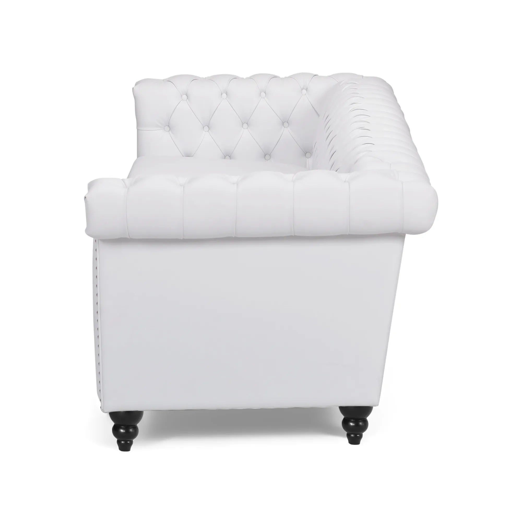 3 Seater Mid Century Modern Chesterfield Sofa Couch