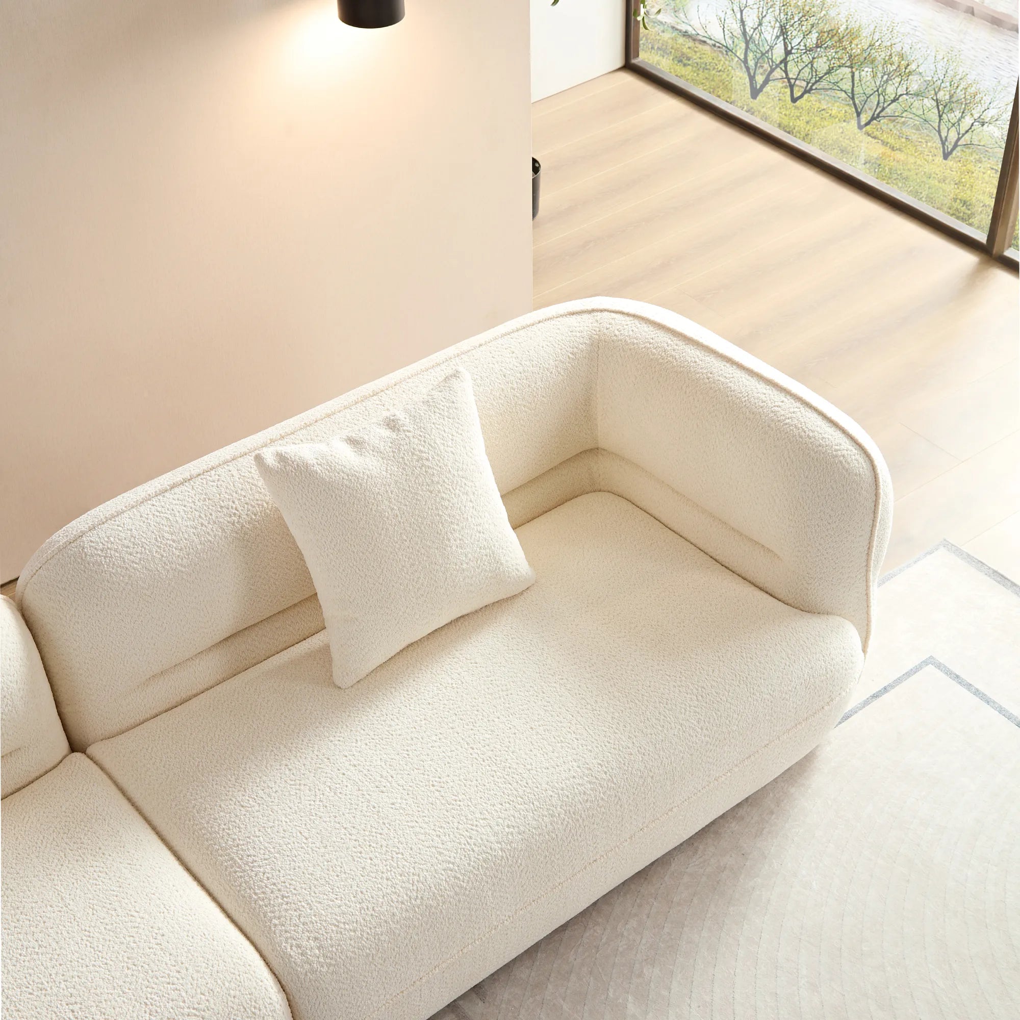 3 Seater Modern Sectional Sofa with Premium Fabric Upholstery