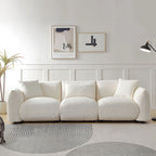 3 Seater Boucle Mid Century Modern Sofa