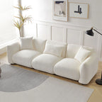 3 Seater Boucle Mid Century Modern Sofa