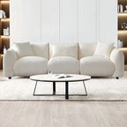 3 Seater Boucle Mid Century Modern Sofa