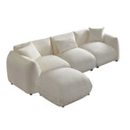 3 Seater Boucle Mid Century Modern Sofa