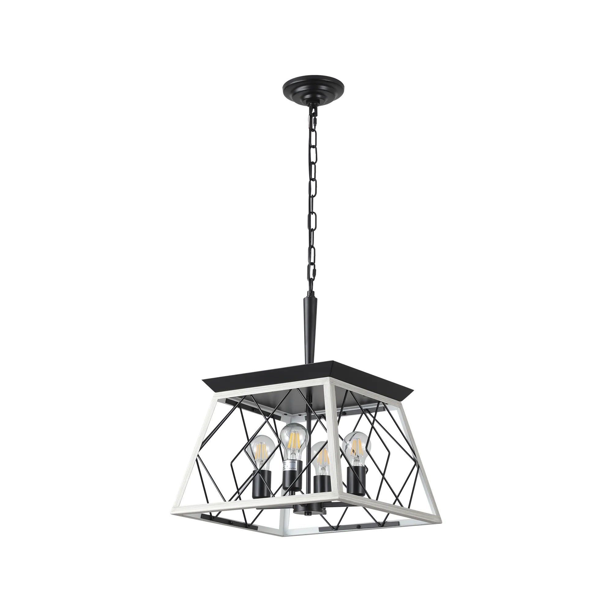 4-Light Vintage Farmhouse Pendant Light