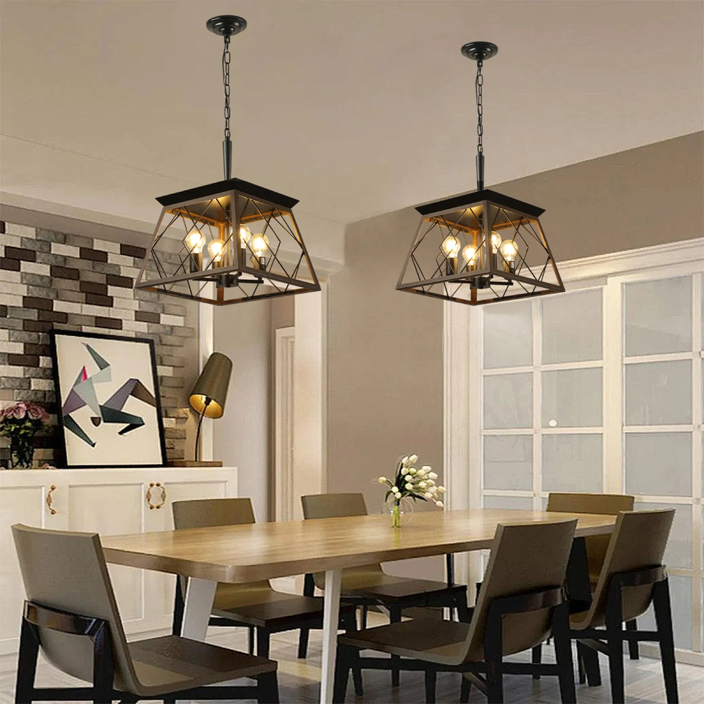 4-Light Vintage Farmhouse Pendant Light