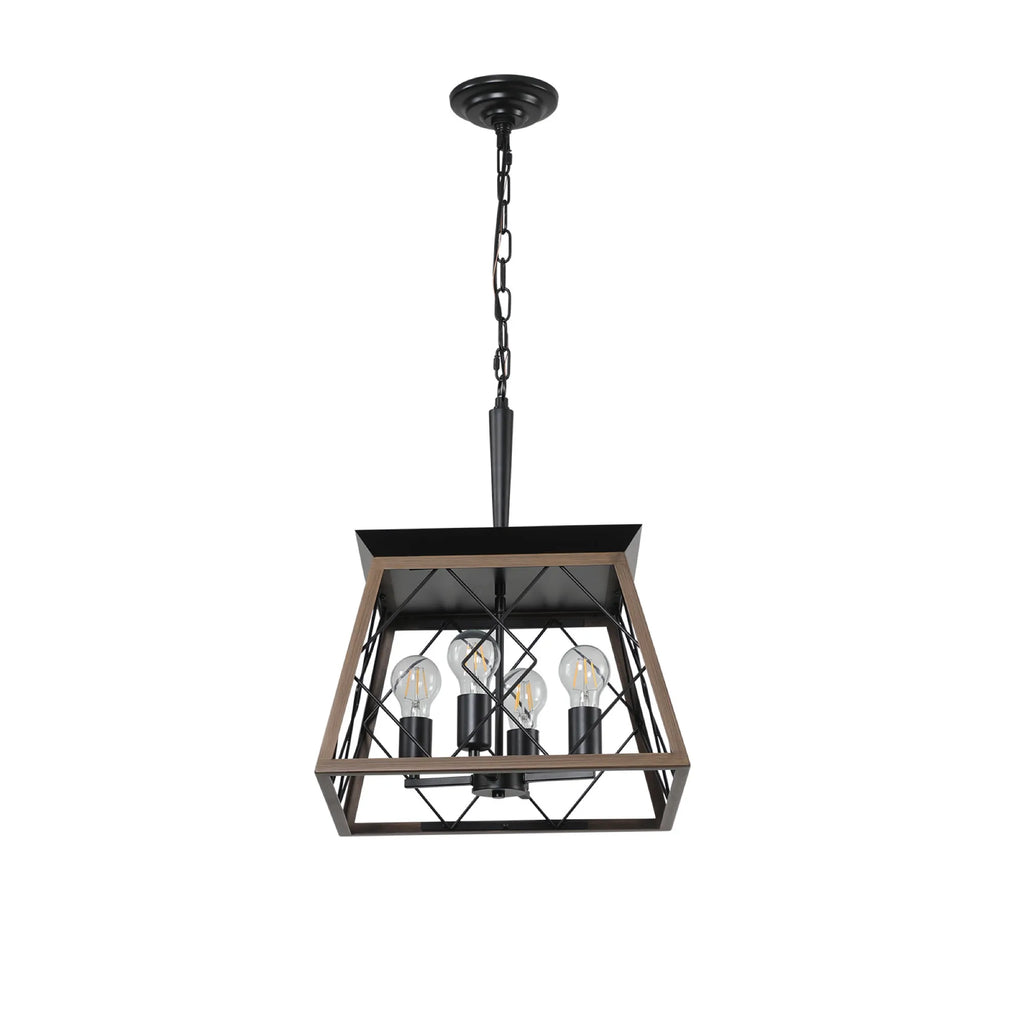 4-Light Vintage Farmhouse Pendant Light